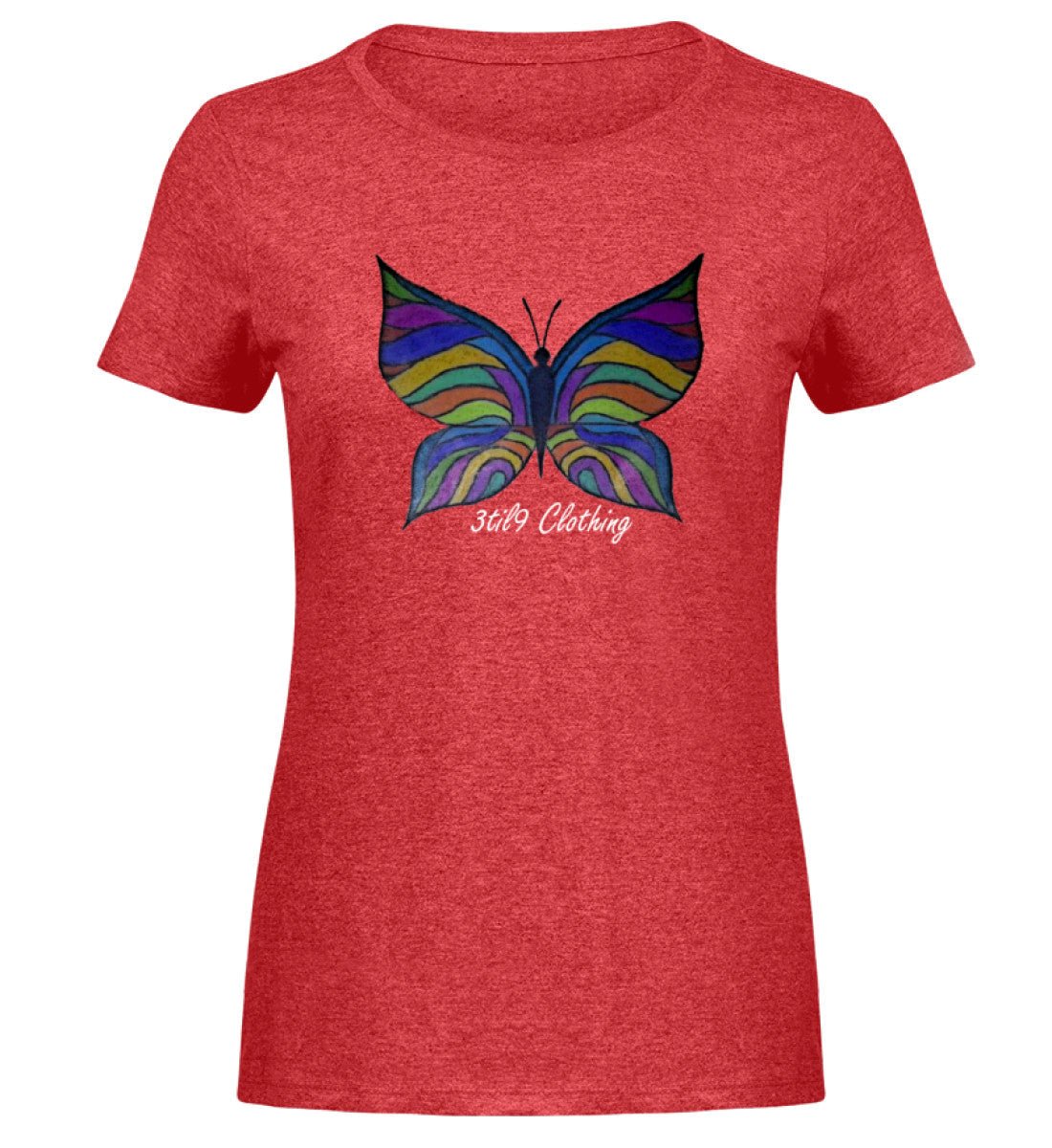 Kira's Fly (2015 Pencil - Drawing) - Women's Melange Shirt - 3til9 Clothing