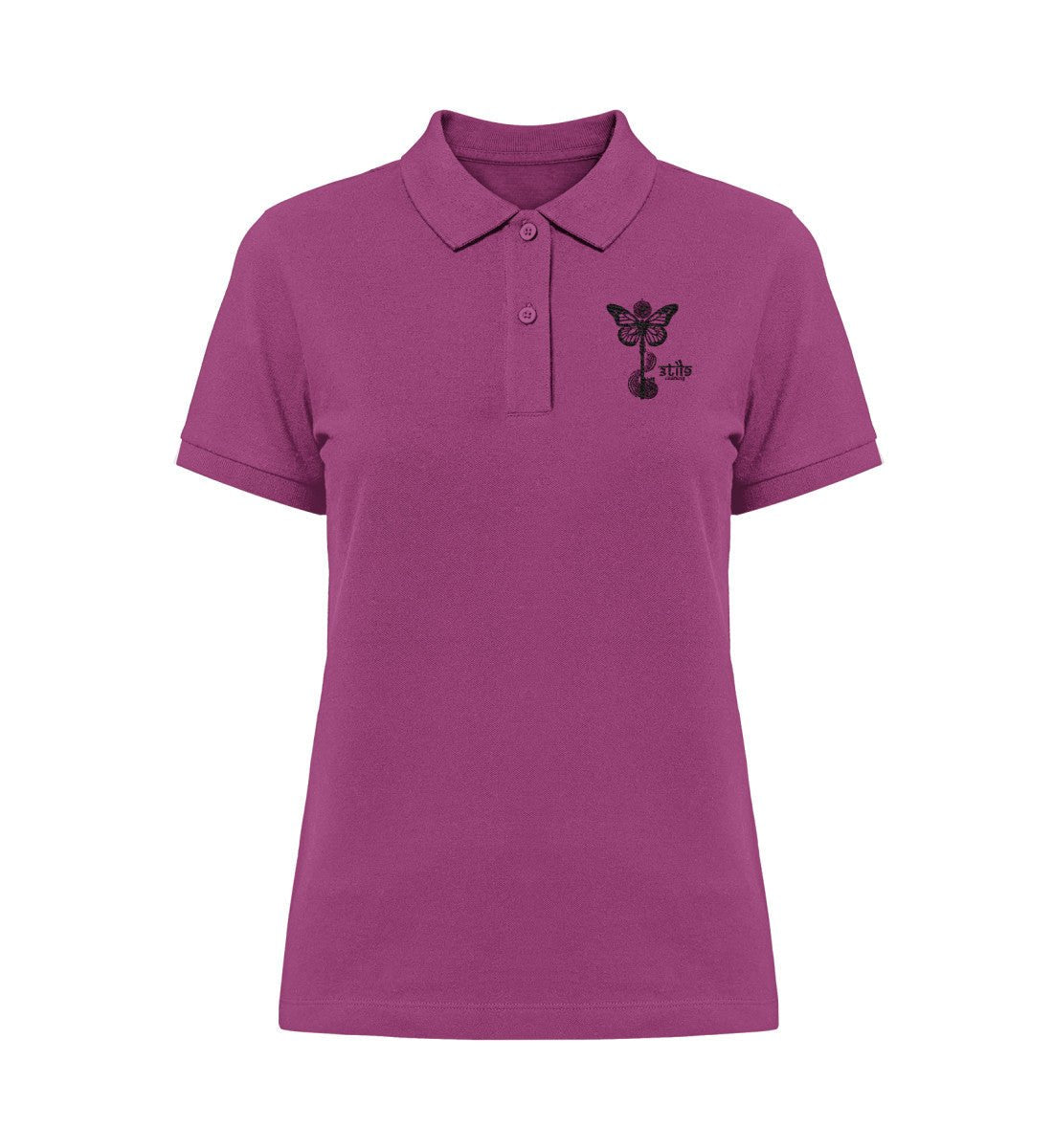 Monarch Keys to the Psyche - Stella Elliser Polo - Shirt (Embroidered) - 3til9 Clothing