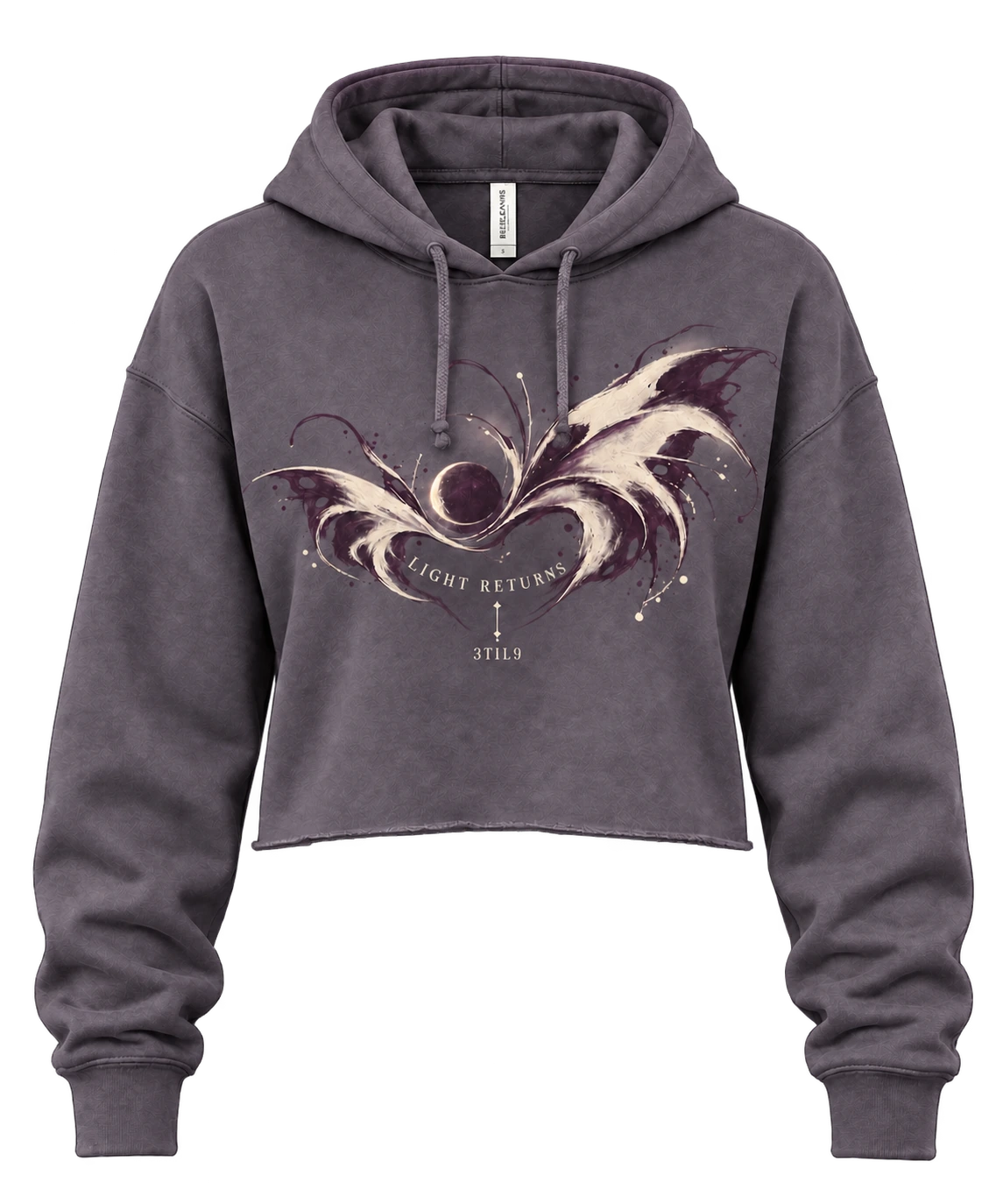 Soft Eclipse Crop Hoodie — visual concept