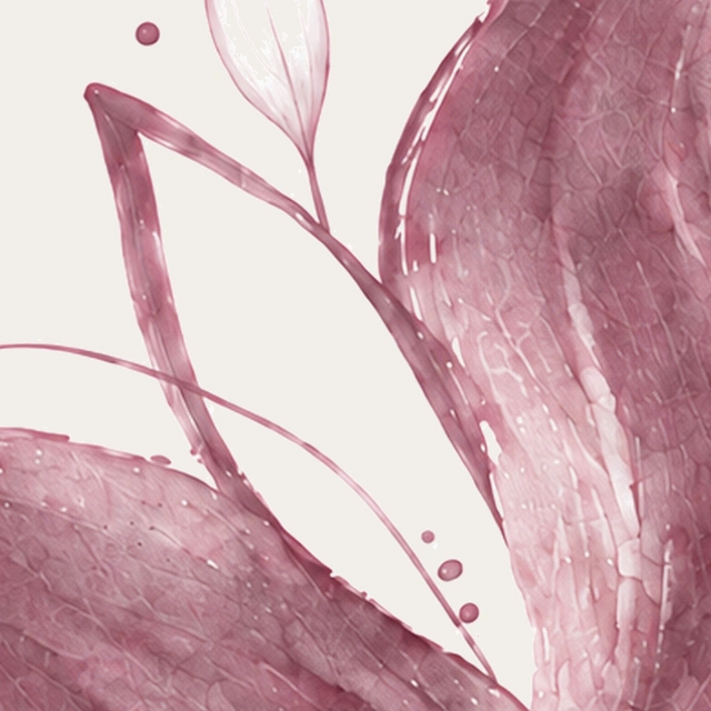Before: a Quiet Joys brush outline with an empty gap inside the petal.