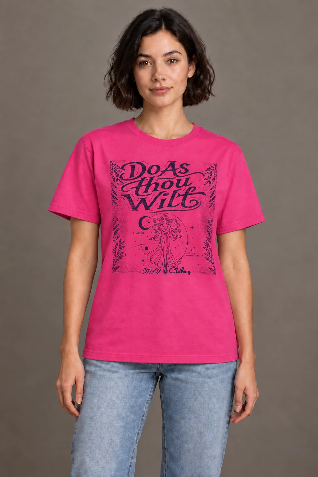 Scarlett 93 2016 Tee - Heliconia, wearing preview