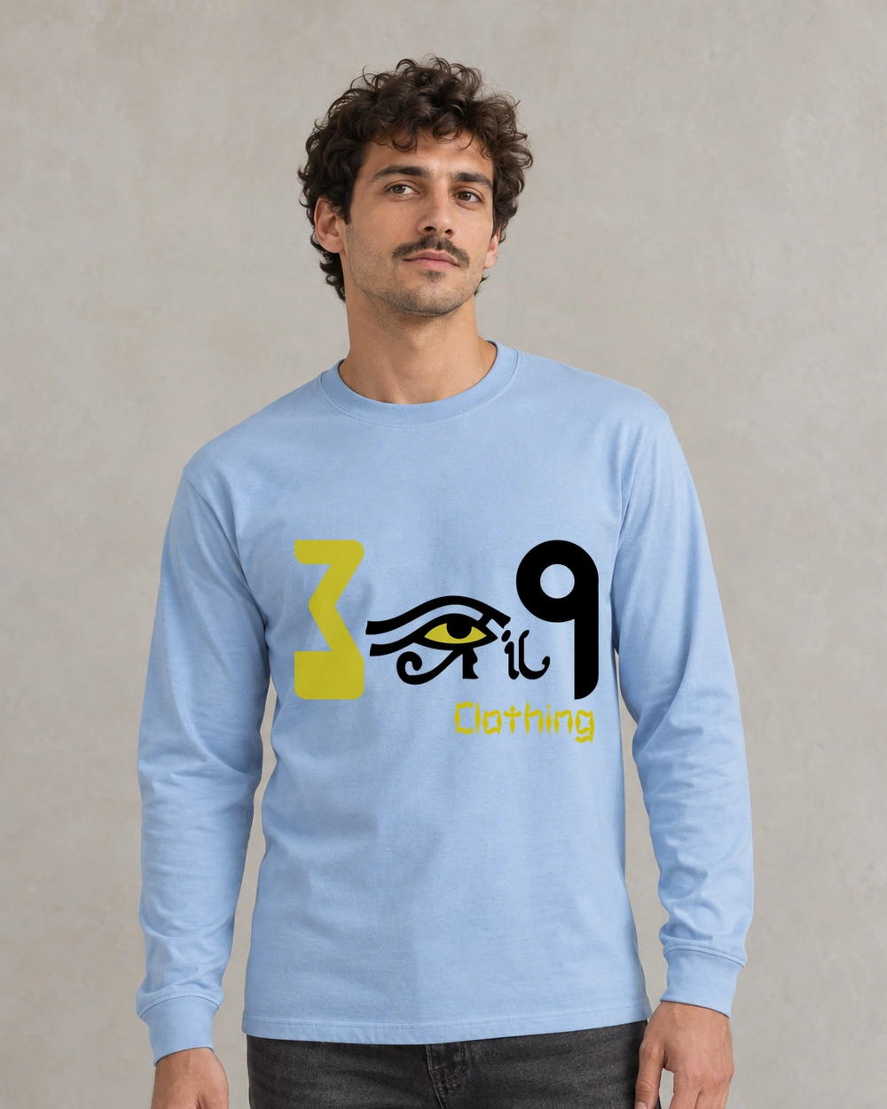 3ra9 - Light Blue, digital wearing preview