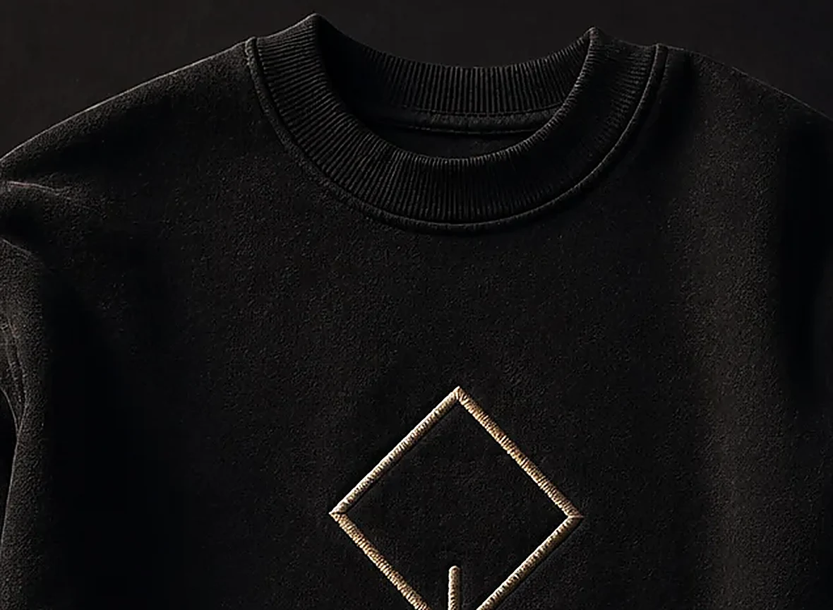 Branches fleece collar and upper chest showing the brushed black surface.