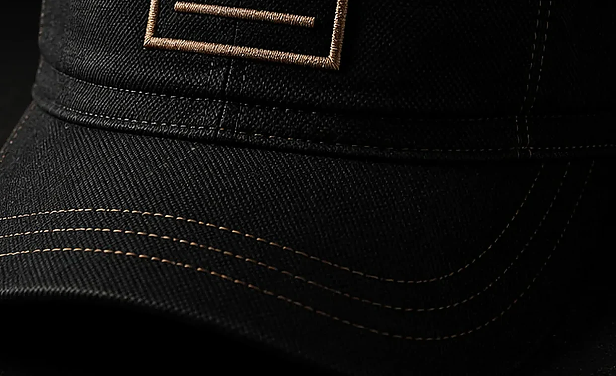 Cityline Field Cap brim and twill stitch detail.