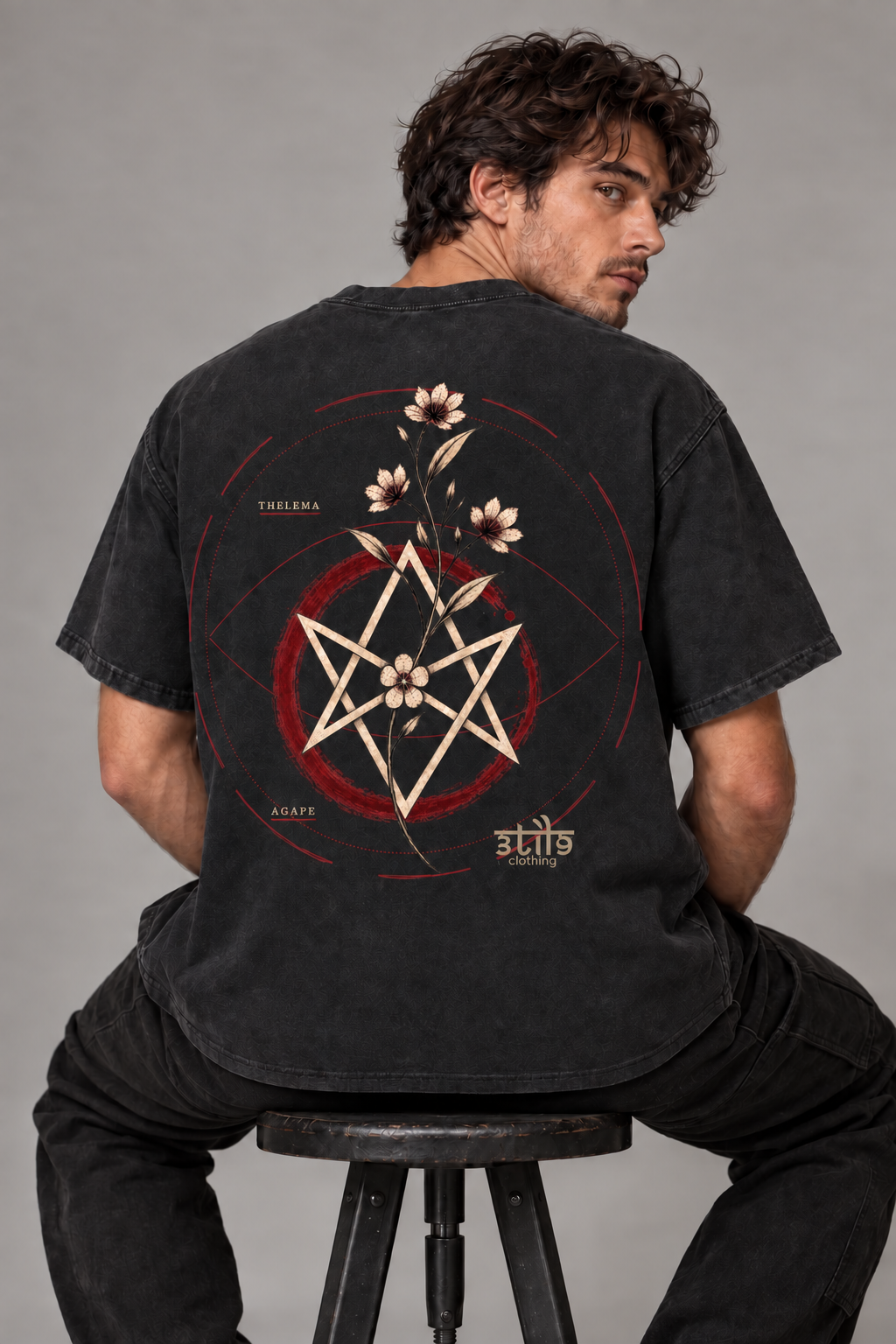 Thelema Bloom - Limited 93, wearing view showing the revised print.