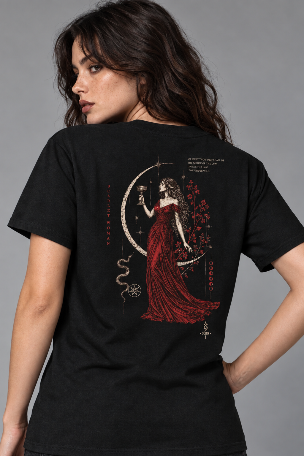 Babalon Veil - Black, digital wearing view