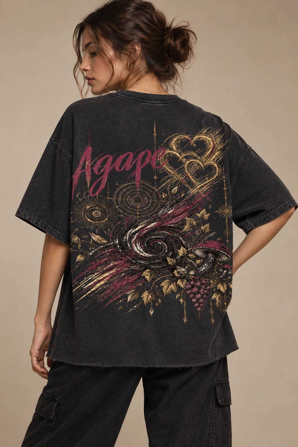 Agape 2.0 - Limited 93 - Faded Black, digital wearing preview